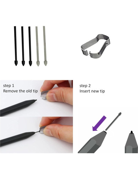 2 Stylus Pen S Pen SLQ para Samsung Galaxy Tab S9 FE Gris