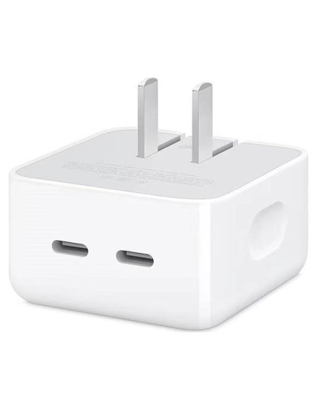 Cargador Rápido 35W USB-C Doble Puerto Longyue Blanco