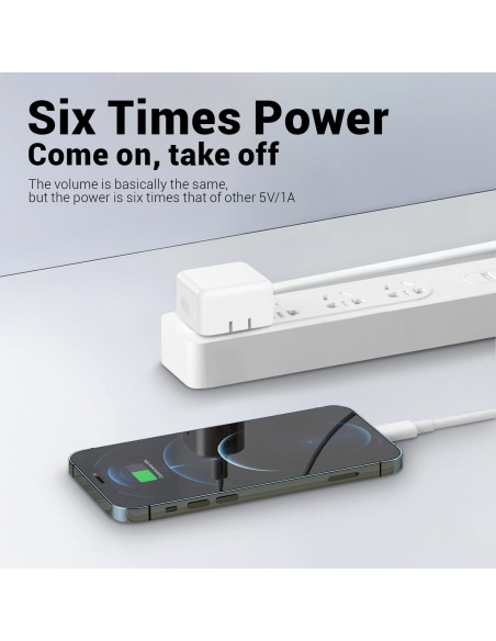 Cargador Rápido 35W USB-C Doble Puerto Longyue Blanco