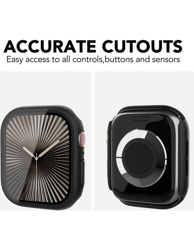 Funda Dura SPGUARD para Apple Watch Series 11/10 46mm - 2 Paquete