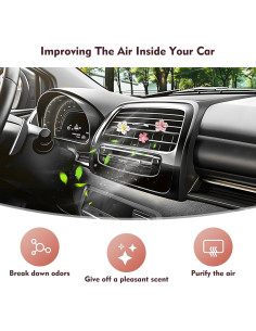 Clips de Ventilación de Flores CNTVO - 8 Pcs Decorativos 2