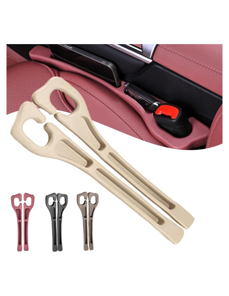 Organizador de Espacio entre Asientos de Coche 2PCS Beige