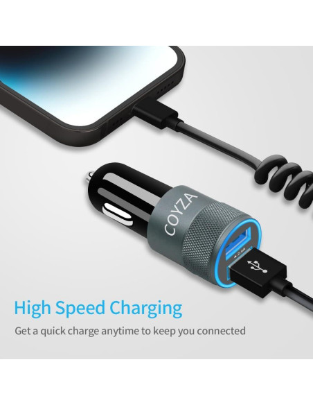 Adaptador Cargador Rápido COYZA para iPhone 3.1A USB Duales