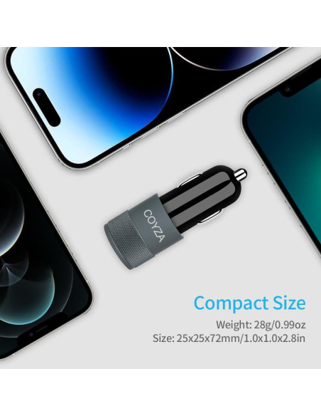 Adaptador Cargador Rápido COYZA para iPhone 3.1A USB Duales