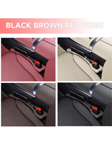 Organizador de Espacio entre Asientos de Coche 2PCS Beige
