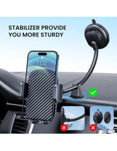 Soporte para Teléfono en Auto BIPOPIBO Gooseneck 16cm Ajustable 2