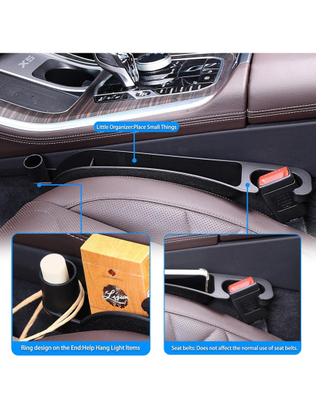 Relleno Espacio Asientos Movecup Juego de 2 Negro