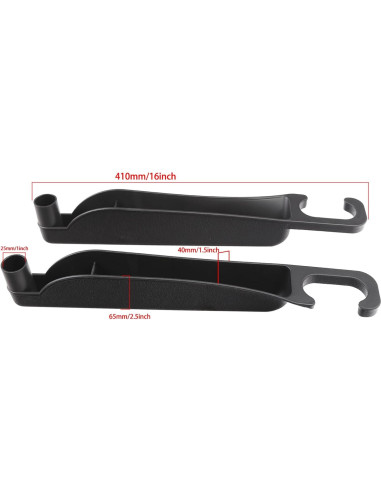 Relleno Espacio Asientos Movecup Juego de 2 Negro