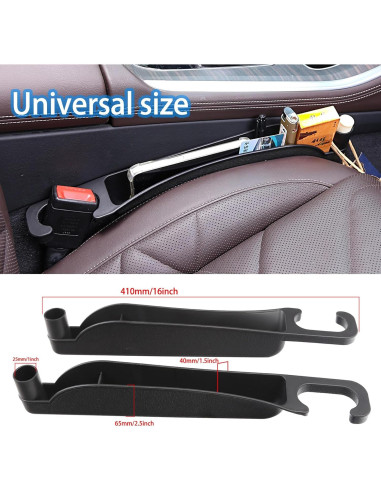 Relleno Espacio Asientos Movecup Juego de 2 Negro