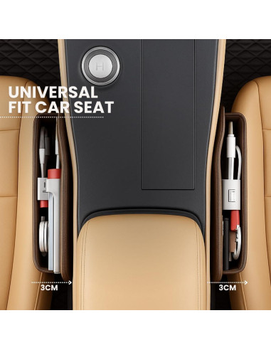 Organizador de Relleno de Espacio para Asiento AC4 Negro