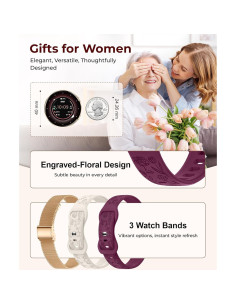 Reloj Inteligente Iaret Oro Rosa 1.27" AMOLED Fitness 40mm 2