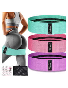 Bandas de Resistencia MRZZATA para Glúteos y Piernas - 3 Niveles