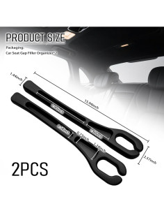 Organizador de Relleno Espacio entre Asientos VKQTS 2PCS 40.5x6.5cm 2