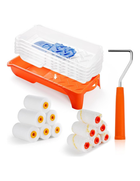 Kit de Rodillo de Pintura 2" HANJKINZ 19 Piezas Alta Densidad