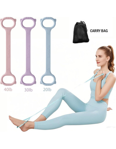 Banda de Resistencia Figura 8 RUNWE - 3 Niveles 9.07-18.14kg