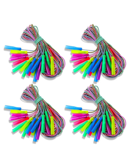 Cuerdas de Salto Arcoíris Honoson 30 Pcs 2.4m Nylon Ajustables