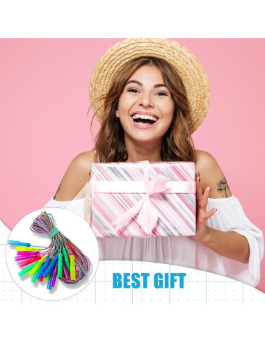 Cuerdas de Salto Arcoíris Honoson 30 Pcs 2.4m Nylon Ajustables