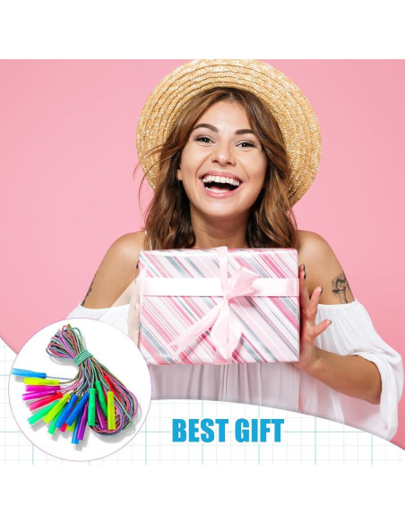 Cuerdas de Salto Arcoíris Honoson 30 Pcs 2.4m Nylon Ajustables
