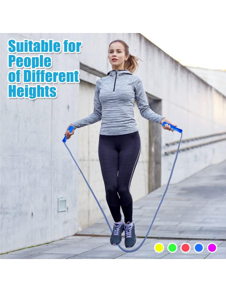 Cuerdas de Salto Arcoíris Honoson 30 Pcs 2.4m Nylon Ajustables