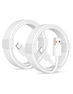 Cable Carplay USB A a USB C 3FT LUOSIKE 2Pack Blanco