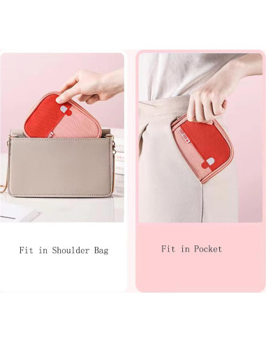 Bolsa de Primeros Auxilios Ellsang Pequeña Rosa Impermeable