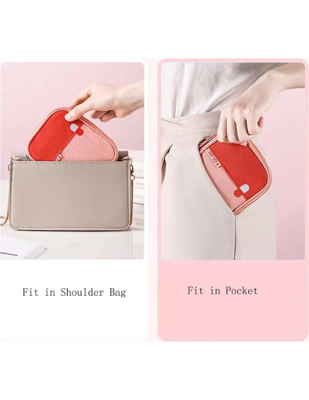 Bolsa de Primeros Auxilios Ellsang Pequeña Rosa Impermeable