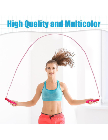 Cuerdas de Salto Arcoíris Honoson 30 Pcs 2.4m Nylon Ajustables