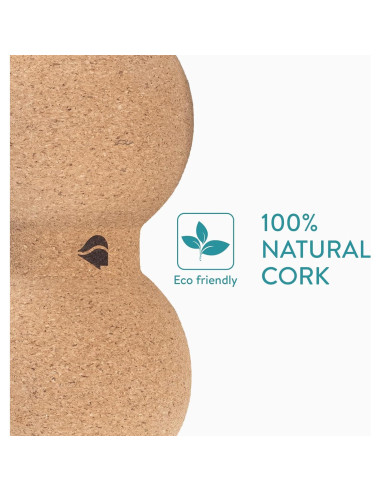 Juego de Rodillos de Masaje de Corcho Navaris - 3 Piezas