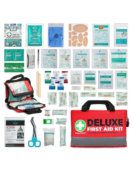 Kit de Primeros Auxilios SuccorWare 380 Piezas Compacto Rojo
