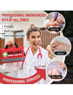 Kit de Primeros Auxilios SuccorWare 380 Piezas Compacto Rojo 2