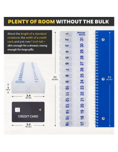 Organizador de Pastillas Mensual Pill Thing - 31 Compartimentos Grandes 2