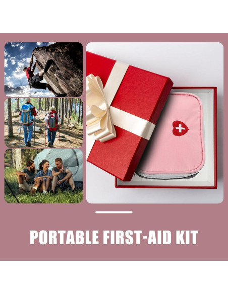 Estuche Duro de Primeros Auxilios GLEAVI Rosa 13x10cm