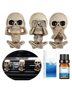 Ambientadores de Coche Calavera Sufuny con 6 Almohadillas