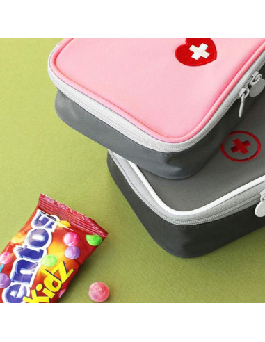 Estuche Duro de Primeros Auxilios GLEAVI Rosa 13x10cm