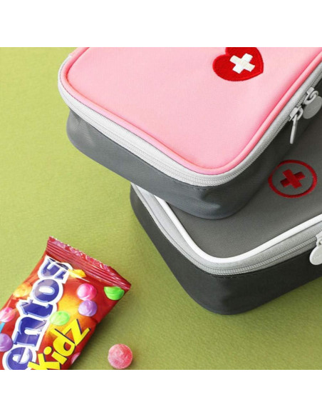 Estuche Duro de Primeros Auxilios GLEAVI Rosa 13x10cm