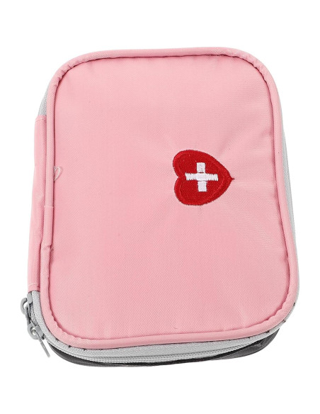 Estuche Duro de Primeros Auxilios GLEAVI Rosa 13x10cm