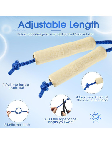 Cuerdas de Saltar Ajustables Sonwyoung 8.53 m para Niños y Adultos