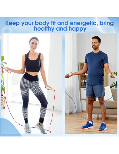 Cuerdas de Saltar Ajustables Sonwyoung 8.53 m para Niños y Adultos