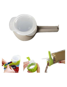 Clip para Sellar y Verter Alimentos Darfooper 14cm Reutilizable