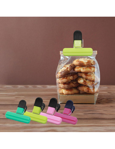 Clip de Sellado Fuerte Anphly - 8 Piezas para Alimentos