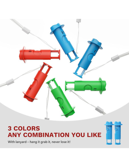 Pinzas para Alimentos Li & Zhao - 6 PCS Reutilizables de Plástico