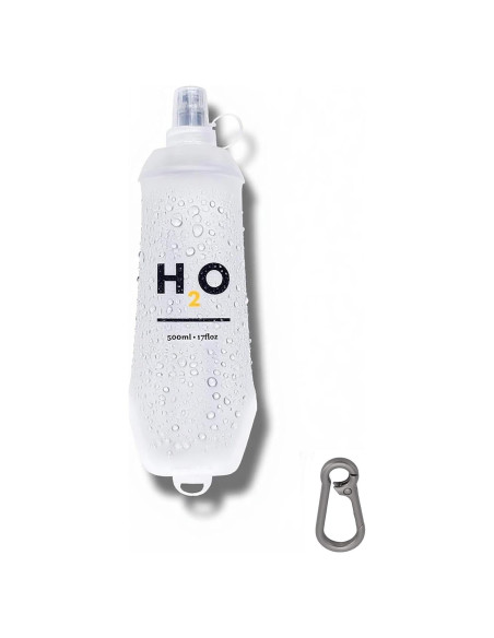 Botella Plegable de TPU HECHZSO 500ml a Prueba de Fugas