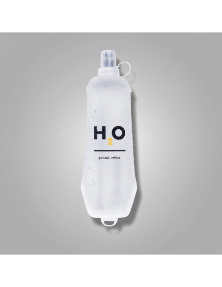 Botella Plegable de TPU HECHZSO 500ml a Prueba de Fugas