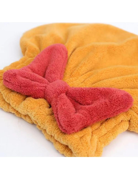 Toallas Turbante para Cabello ccHuDE 4 Pcs Microfibra Absorbentes