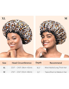 Gorro de Ducha Grande Mikimini Leopardo XL Impermeable Reutilizable 2