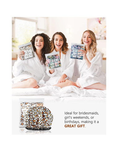 Gorro de Ducha Grande Mikimini Leopardo XL Impermeable Reutilizable