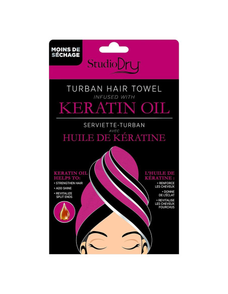 Toalla Turbante Microfibra Infundida Queratina Danielle 16x25cm Toalla Turbante Microfibra Infundida Queratina Danielle 16x25cm