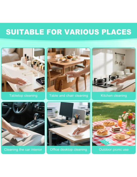 Toallitas Desechables para Limpiar Platos Toomundo 200 Unidades