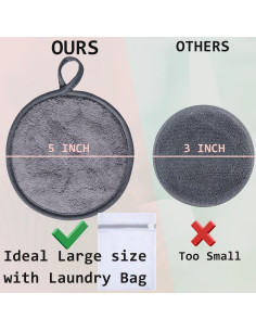 Almohadillas Reutilizables para Desmaquillaje VIcolour 12 Piezas 2