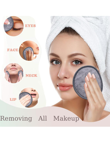 Almohadillas Reutilizables para Desmaquillaje VIcolour 12 Piezas